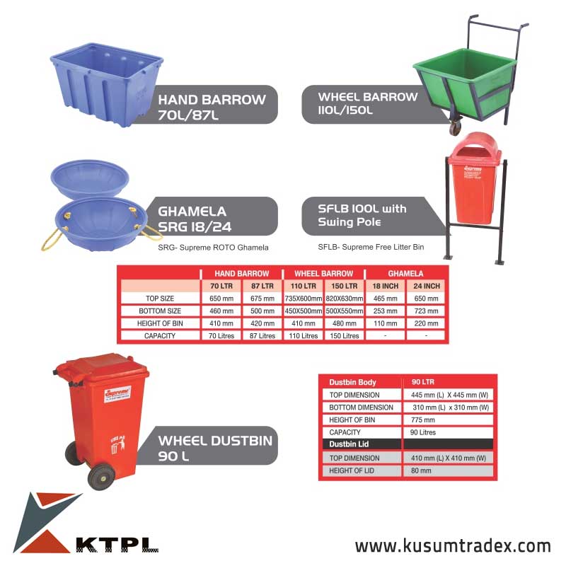 Roto Moulded Dustbins